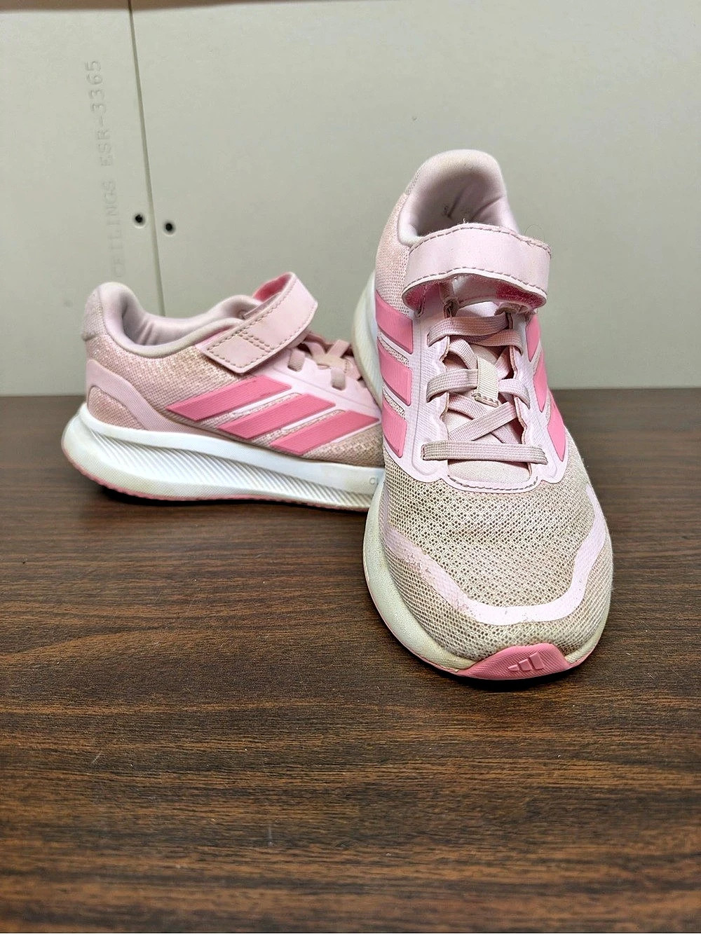 adidas Runfalcon Girls US 2.5 Pink Athletic Sneakers